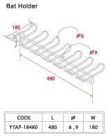 Gondola Shelving Accessories Bat Holder